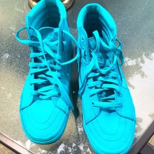 Womens blue high top vans size 8 or mens size 6.5.